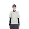 Levis Logo Embroidered Letter Round Neck Pullover T-Shirt Unisex T-Shirts White A5439-0000