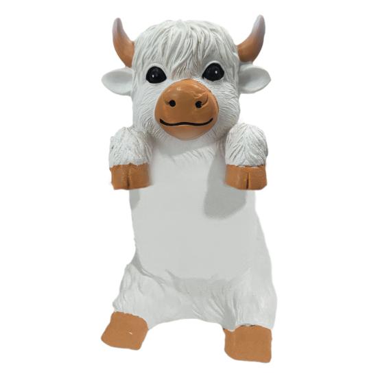 Planche à Mémo Vache des Highlands Porte-Notes en Résine Décoration de Bureau Mignonne Organisateur pour Bureau et Étude Cadeau Pratique pour la Maison et le Bureau