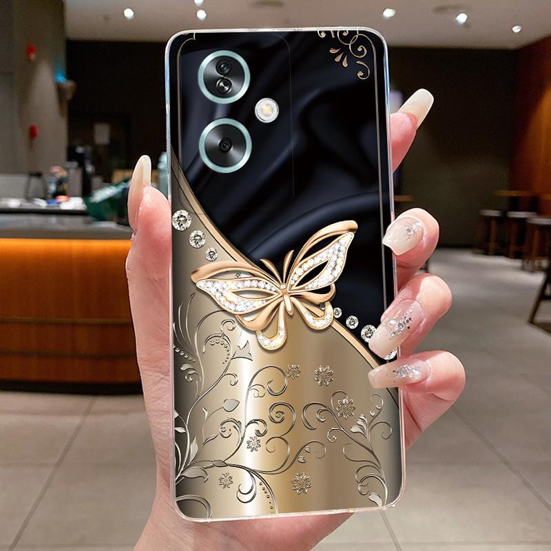 

Case For Oppo A79 5G CPH2553 CPH2557 New Design Luxury Fashion Butterfly Flowers Clear Soft TPU Silicone Phone Case Back Cover Oppo A79 5G