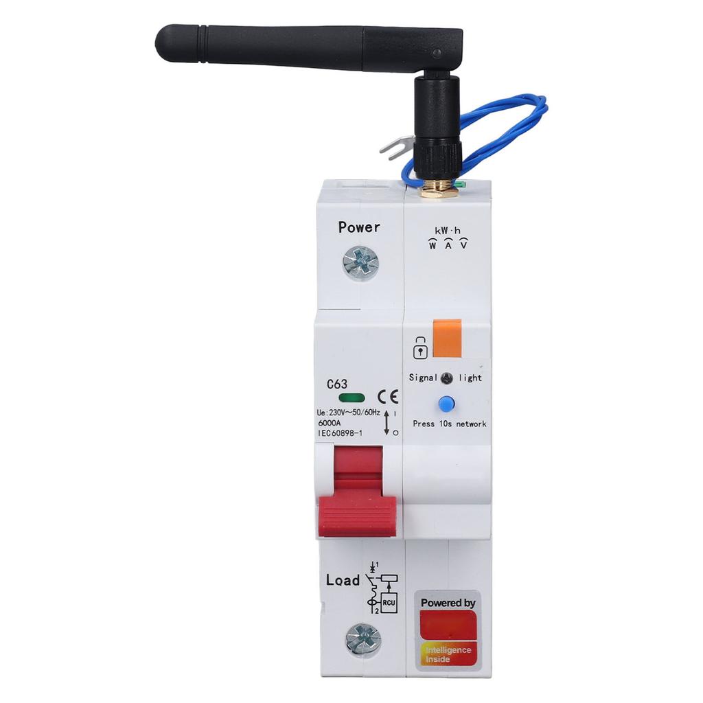for Zigbee Smart Circuit Breaker 1P 63A Remote Control WIFI Metering Circuit Breaker for Tuya