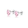 1-6 Pairs 20G Stainless Steel Flat Back Stud Earrings Hypoallergenic Jewelry for Women Cartilage Daith Piercing