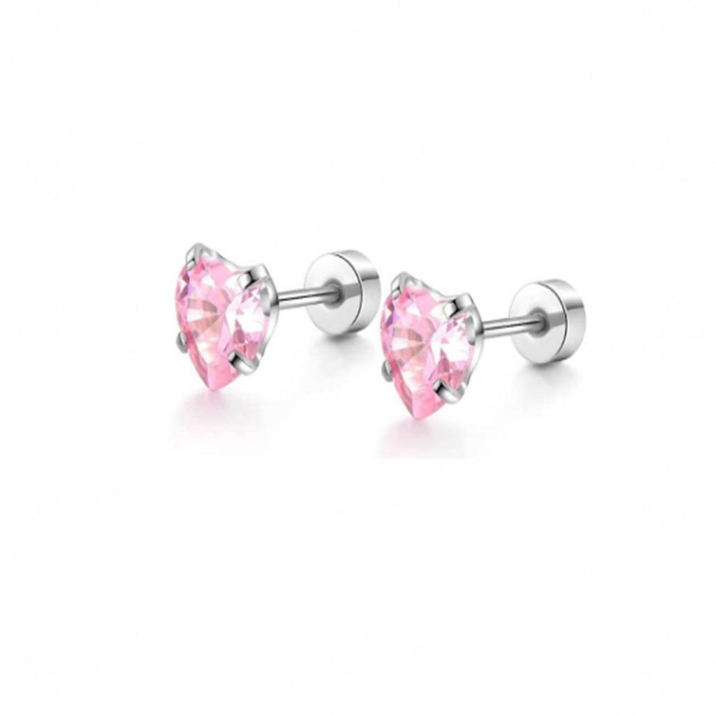 1-6 Pairs 20G Stainless Steel Flat Back Stud Earrings Hypoallergenic Jewelry for Women Cartilage Daith Piercing
