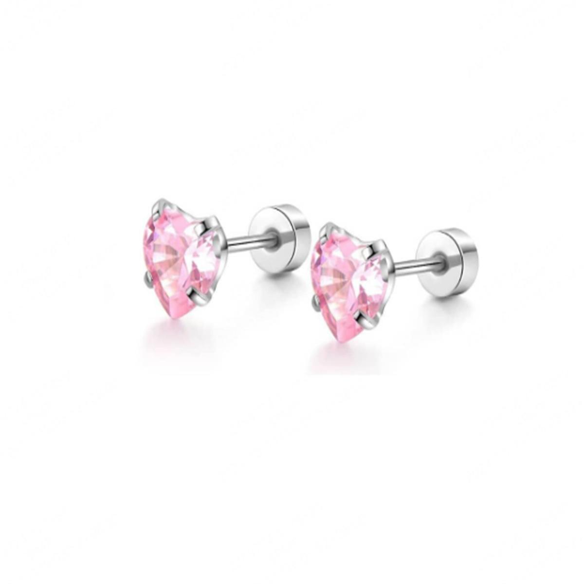1-6 Pairs 20G Stainless Steel Flat Back Stud Earrings Hypoallergenic Jewelry for Women Cartilage Daith Piercing