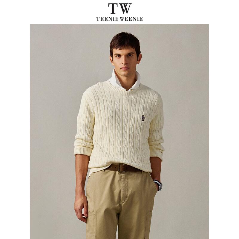

Teenie Weenie Men s Relaxed Fit Cable Knit Sweater M