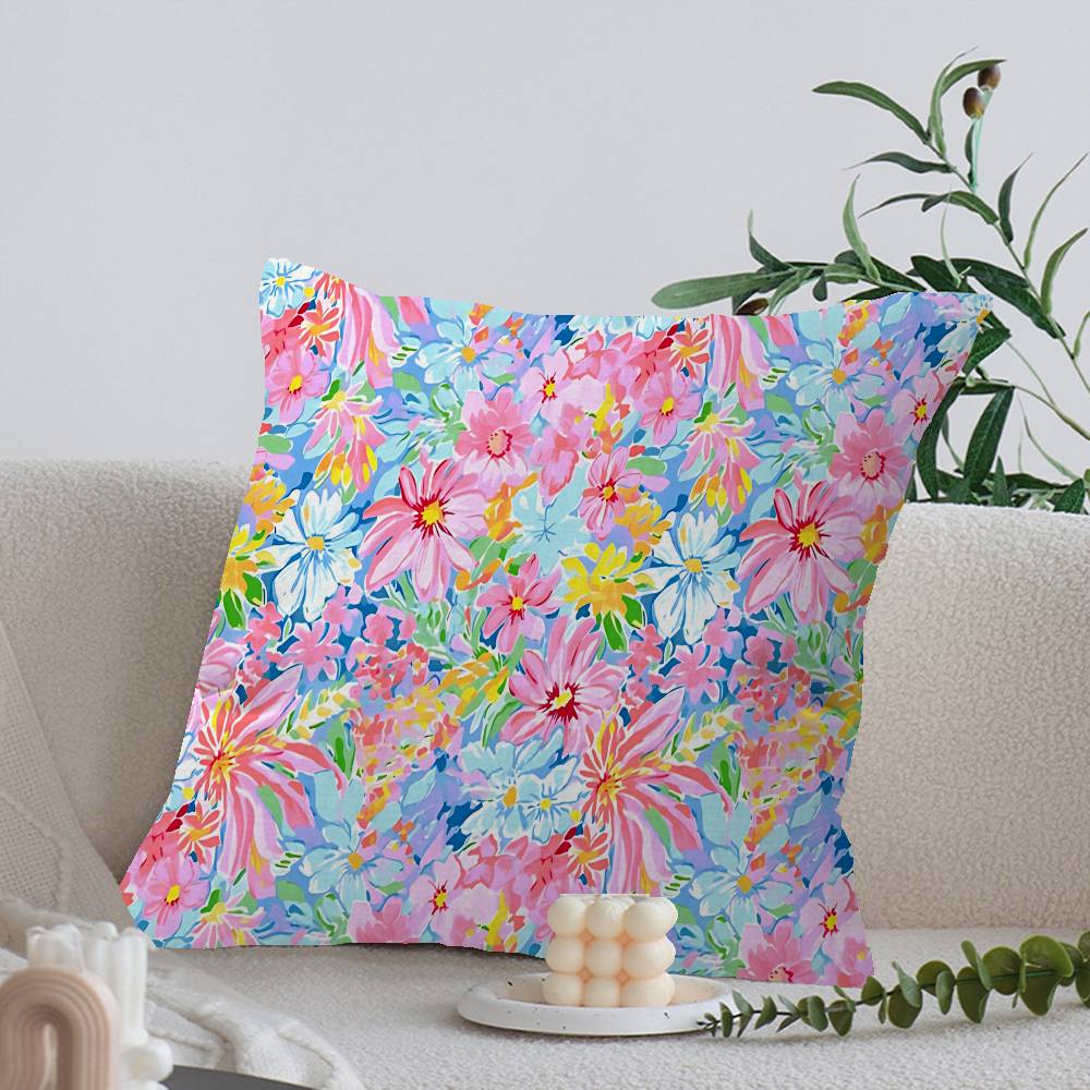 Fashion L-Lilly pulitzer Anime Personalized Pillow Cover Kids Bedroom Wild Party Decor Pillowcase kid Birthday shower Gift