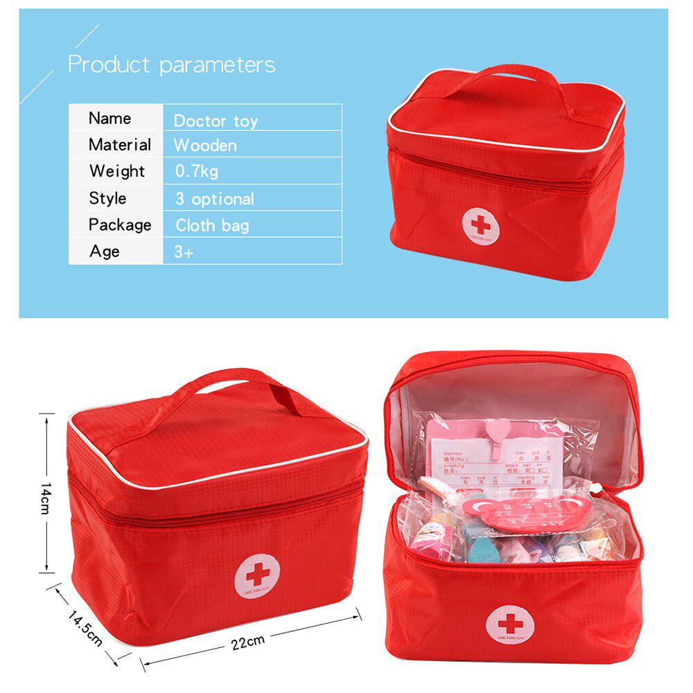 Arzt Rollenspiel Kinderspielzeug Cosplay Simulation Arzt Spielset Holz Simulation Medizin Spielzeug