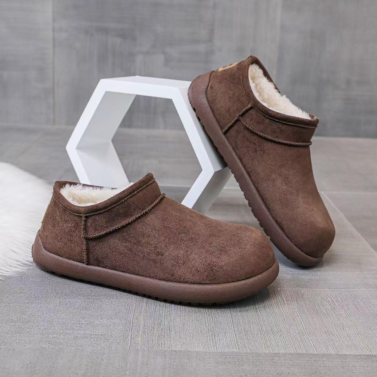 

Winter cotton shoes velvet snow boots short boots non-slip thick-soled sports and leisure shoes 39