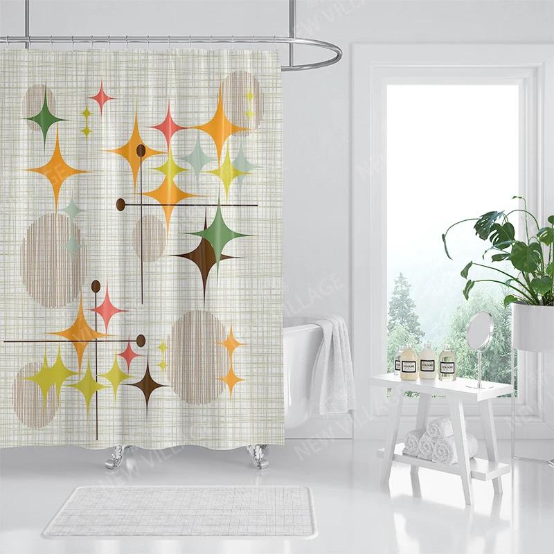 Waterproof Fabric Shower Curtains Bathroom Curtain Accessories Bath Curtain for Shower 180x200 240*200 Boho Decoration Abstract