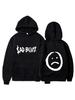 Men's Autumn/Winter Fashion Hoodie – Sad Face Print | Casual Long-Sleeve, Slightly Stretchy Fabric, Regular Fit