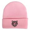 Tiger head embroidered wool knitted hat student outdoor men's and women's autumn and winter thermal hat pullover hat