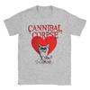 Vintage Cannibal Corpse Heart Cat TShirts for Men Round Collar Cotton T Shirts  Short Sleeve Tee Shirt Graphic Tops