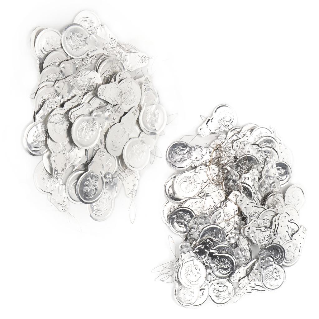 100Pcs   Needle Threader Aluminum Wire   CrossStitch Insertion Hand Machine Sewing Tool(Single   )