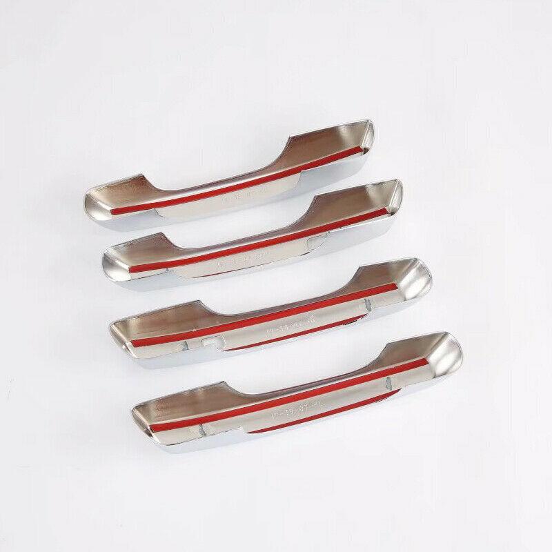 ABS Chrome Car Door Handle Cover with Smart Key Hole For Hyundai Venue Car Styling