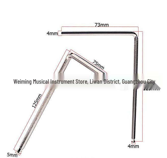 Nástroj pro nastavení krku kytary Martin - Prodloužený imbusový klíč 4mm/5mm pro akustickou kytaru.