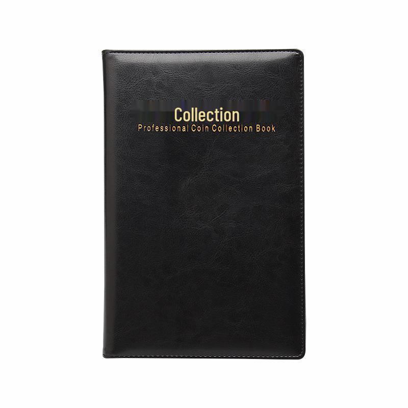 

Большой альбом для монет из ПУ кожи - 150 ячеек для старинных монет, серебряных долларов и памятных монет.