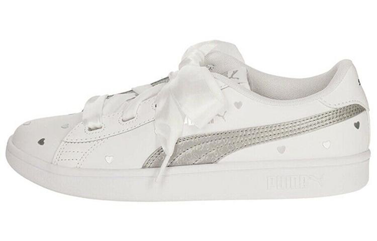 PUMA Smash V2 Ribbon Retro Низкие Повседневные Кеды для Скейтбординга Белые Женские 370782-02 39