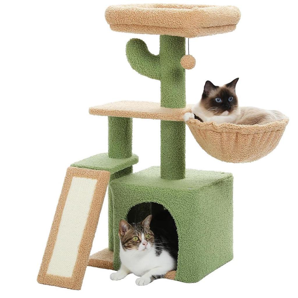 Luxury Integrated Cat Tree Condo with Space Capsule and Sisal Villa