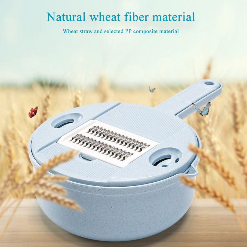 Multi-Functional Vegetable Chopper and Slicer, Perfect for Commercial Kitchens, Cutting, Shredding, Grating, Carrots, 6 In 1