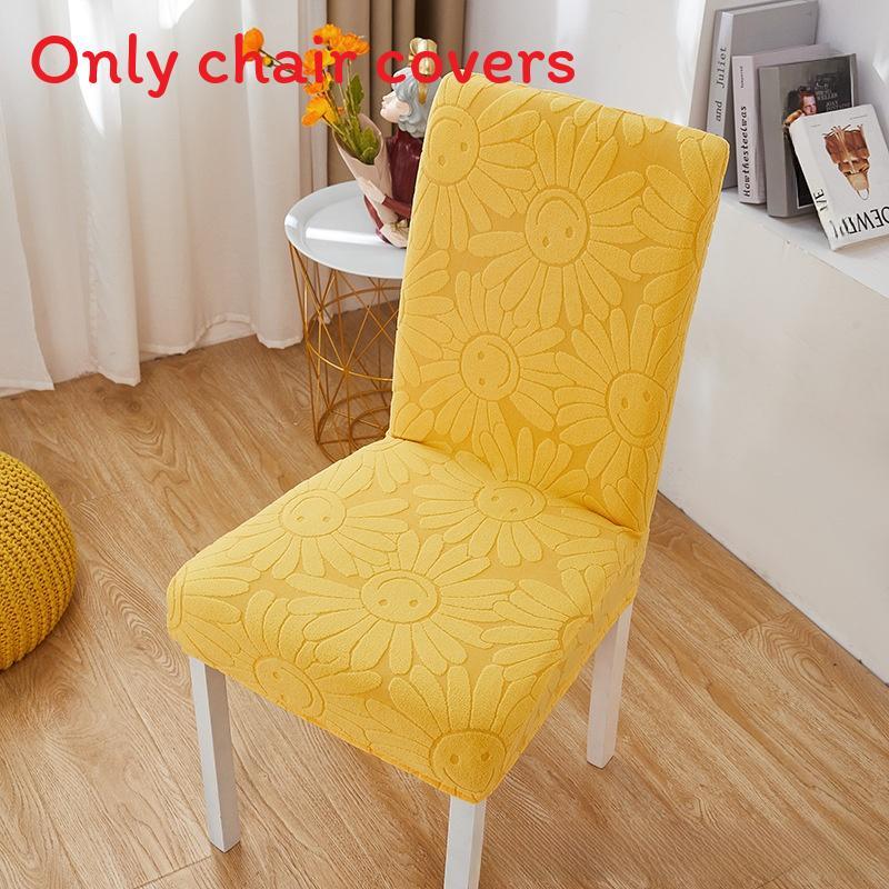 Sunflower Chair Cover With Elastic Fit For Home Dining And Allseason Protection