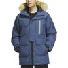Adidas Padded Windproof Casual Sports Hooded Down Jacket Men Outerwear Dark-Blue IS0367