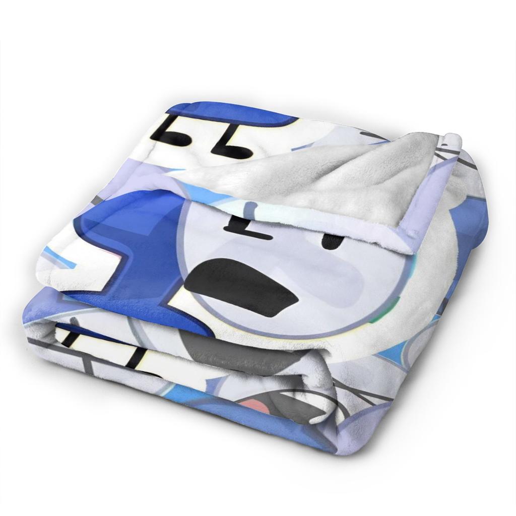 Cute Fan BFDI Animated Blankets Wool Funny Warm Throw Blanket for Chair Covering Sofa Autumn/Winter