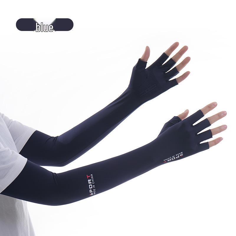 Women's Anti-UV Sun Protection Gloves - Thin, Long Ice Silk Sleeves for Summer Driving and Cycling