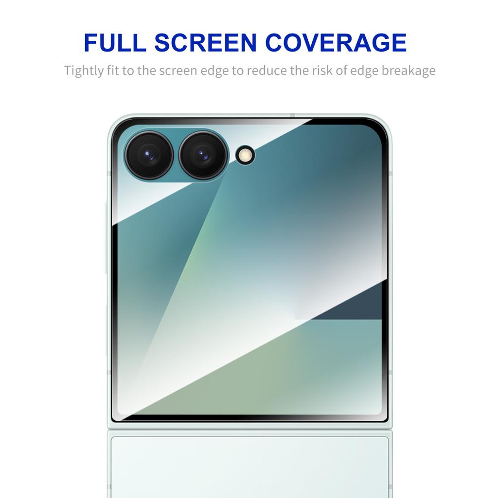 For Samsung Galaxy Z Flip7 5G Screen Protector ENKAY HAT PRINCE 9H Silk Printing 0.26mm Tempered Glass