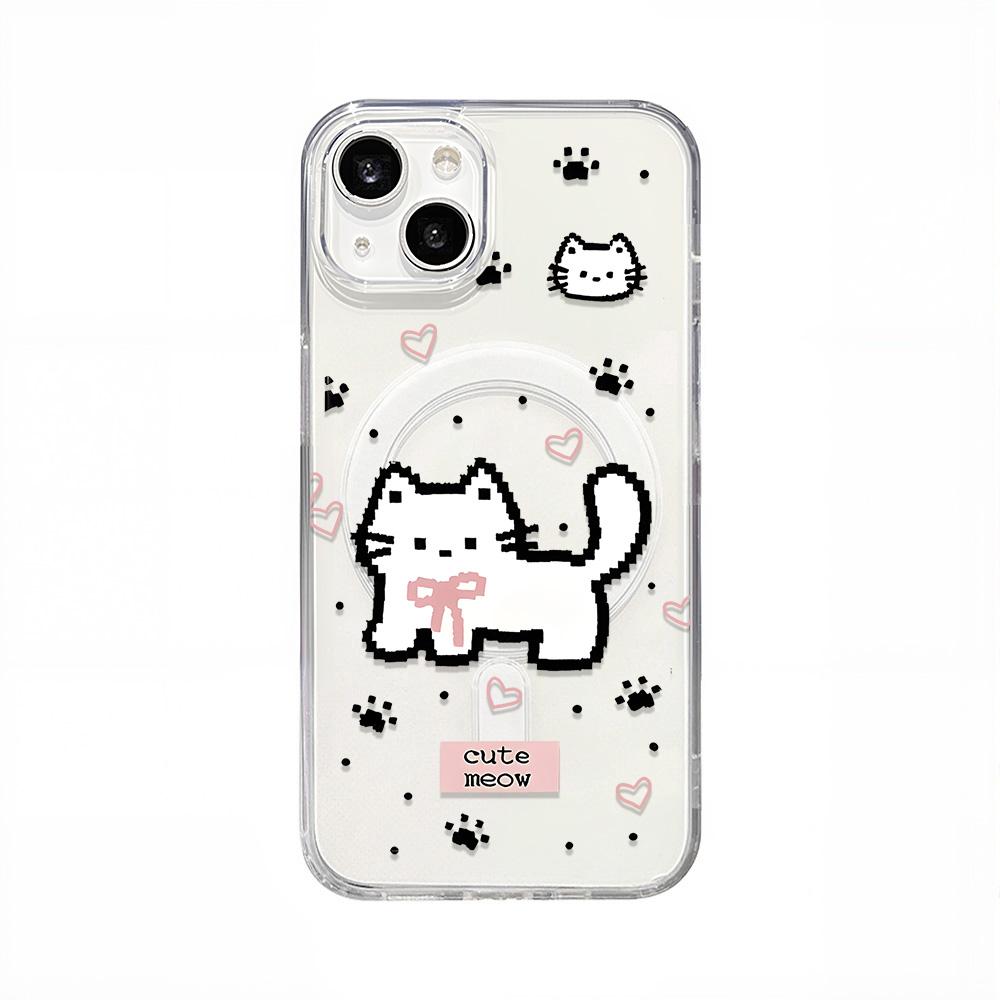 

Магнитный чехол для телефона для iPhone 12 14 16 17 Pro 17 16 15 14 13 12 Pro Max 12 13 14 15 16 Высококачественный противоударный чехол Полная защита Милый стиль Samsung A06 4G&5G чистый