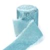 4cm Glitter Imitation Silk Chiffon With Hand Torn Raw Edge Bouquet Gift Packaging Ribbon DIY Wedding Home Hotel Party Decoration