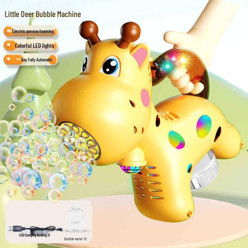 Giraffe Bubble Maker: Children s Push Stroller with Lights