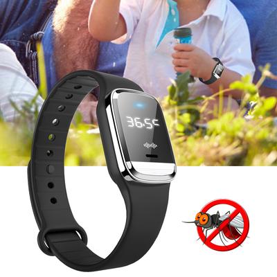 Ultrasonic Mosquito Repellent Bracelet USB Rechargeable Smart Watch for Hiking Fishing Camping Electronic Anti Mosquito