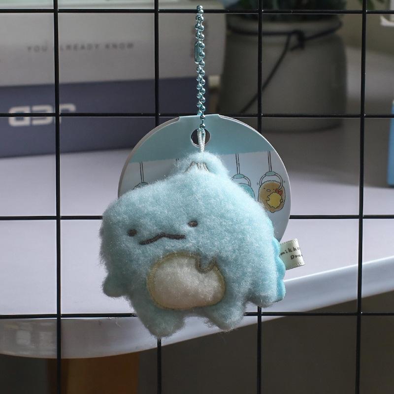 Cute Fried Shrimp Plush Keychain Cartoon Doll Bag Charm Girly Pendant Toy