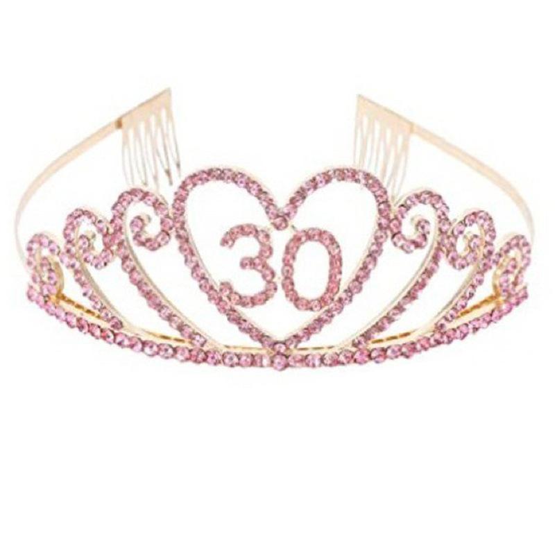 Party Accessories Digital Crown Birthday Party Crown Hair Accessories Party Tiara Crown Straps