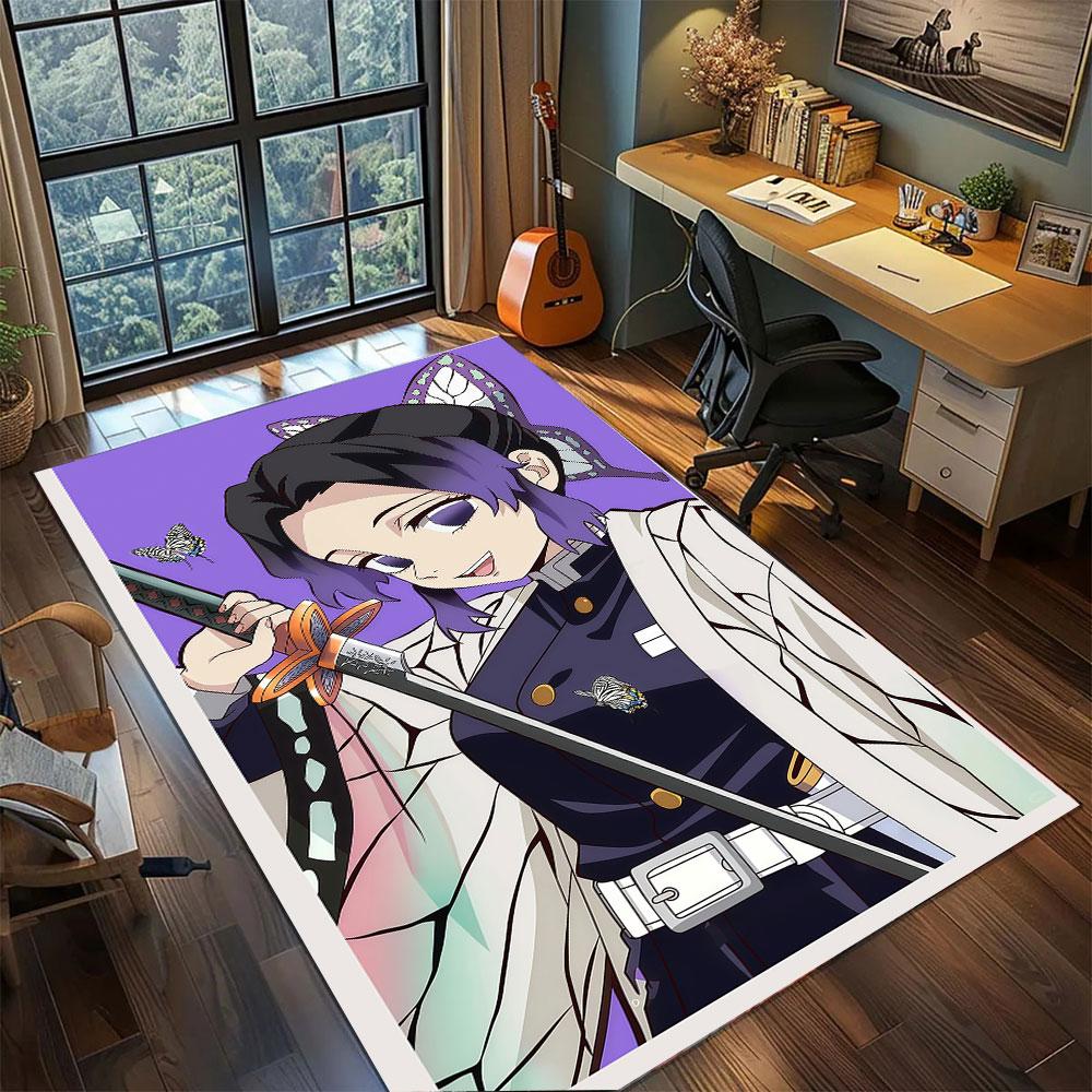 Demon Carpet for Living Room Bedroom Home Decor Cool Movie Mat Play Floor Mat Cartoon Print Rug Decor