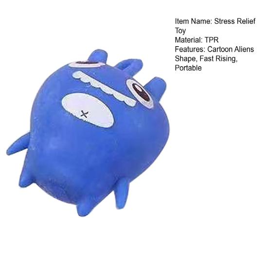 Cartoon Aliens Squeeze Toy Anxiety Relief Demon Sensory Fidget Toy Fast Rising Office Workers Relaxation Flour Stress Ball