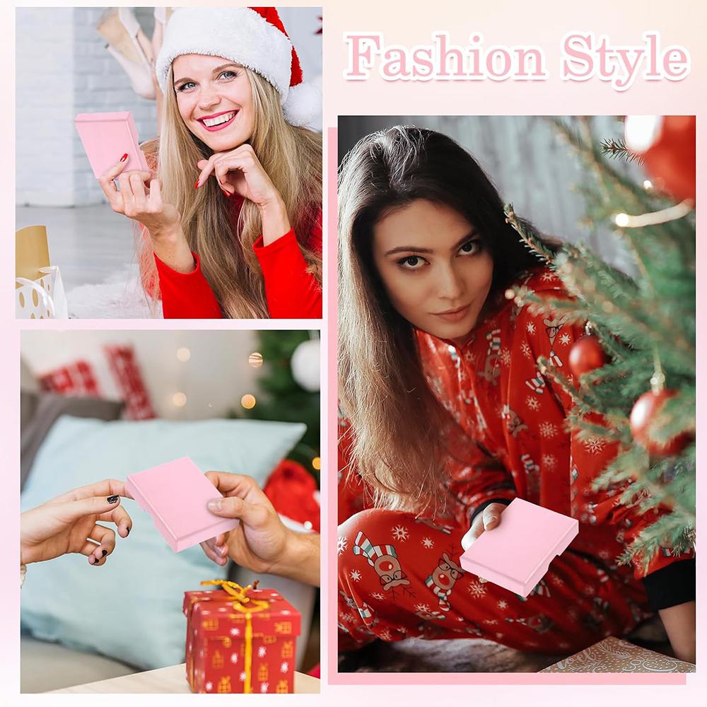 3 Pcs Pink Mini Presents Jewelry Gift Boxes with Lids