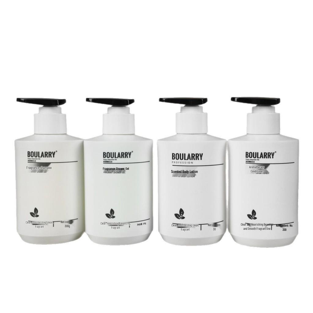 Luxury Hotel Shampoo & Shower Gel Set - 4-Piece, 300ml Bottles for Guest Care