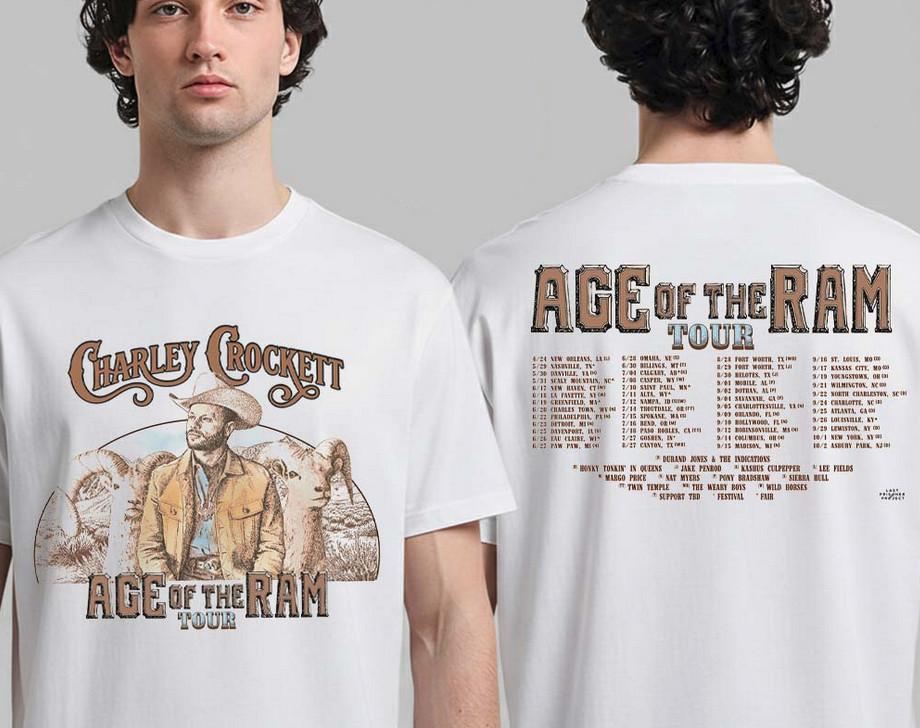 Charley Crockett 2026 Age Of The Ram North America Tour Dates Tee Unisex T-Shirt XXXL