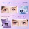 GECOMO No Stem Glue-free Eyelashes,Semi-liquid Adhesive Strip,Natrual Charming Eyes Eyelash