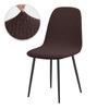Jacqaurd Shell Chair Cover Stretch Short Back Scandinavian Chair Covers Adjustable Dining Room Seat Covers for Bar Party Wedding