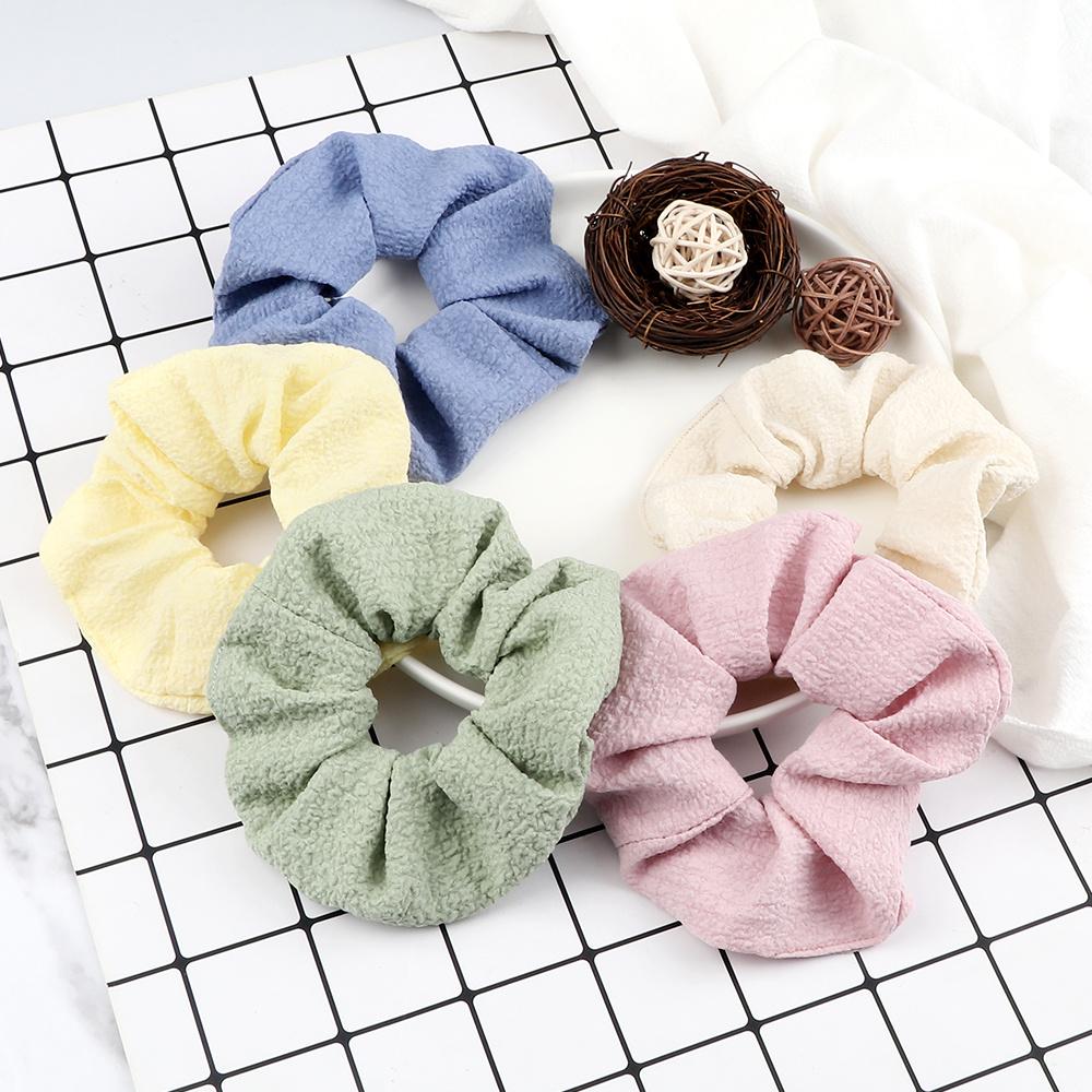 5PCS/Set Korean Fashion Hair Bands Elastic Dots Satin Silk Scrunchie for Women Girls Hair Accessories Hair Ties Holder