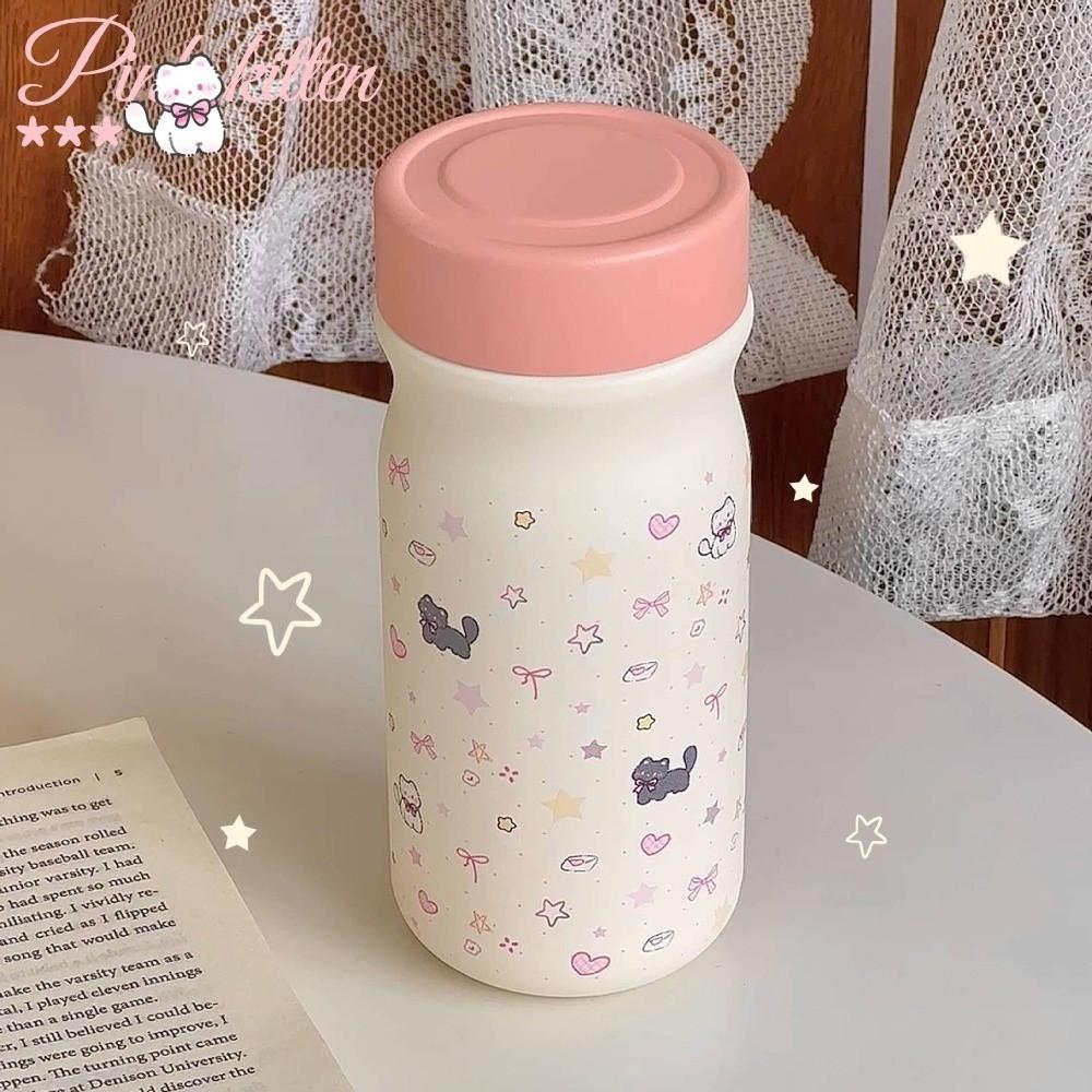 Dog Vacuum Mug Bowknot Thermal Car Cup Portable Water Bottle