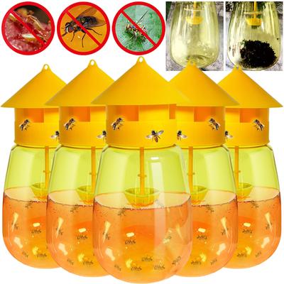 Wiederverwendbare Fruchtfliegenfalle Killer Kunststoff Drosophila Mückenfallen Flasche Garten Obstgarten Bauernhof Insektenfänger Schädlingsbekämpfungswerkzeuge