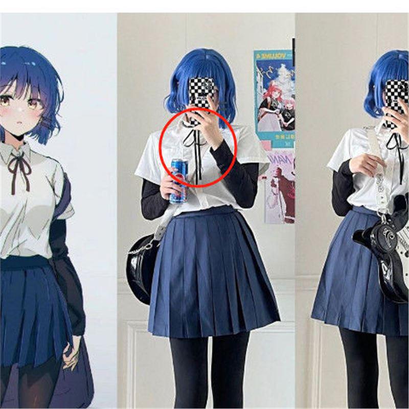 Bocchi the Rock Yamada Ryo & Kita Ikuyo JK School Uniform Cosplay Costume Full Set