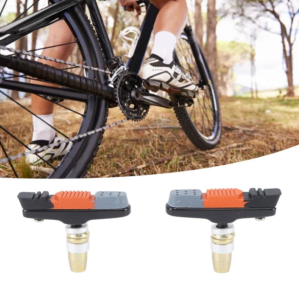 1 Pair Rubber Pad and Aluminum Alloy Bike Brake Pads Mountain Bike Brake Pads  Daily Riding Repair