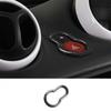 Emergency Light Switch Carbon Fiber Steel Panel Trim For Benz Smart Fortwo 15-20