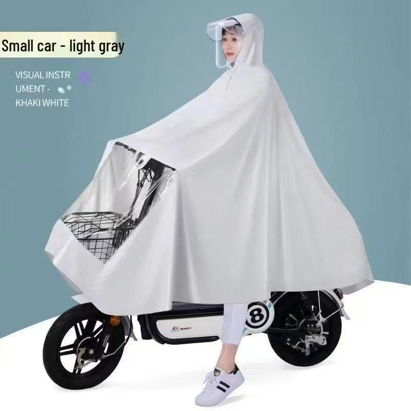 Mantella Pioggia Spessa Unisex per Scooter Elettrico/Bicicletta: Attrezzatura Antipioggia Torrenziale per Adulti