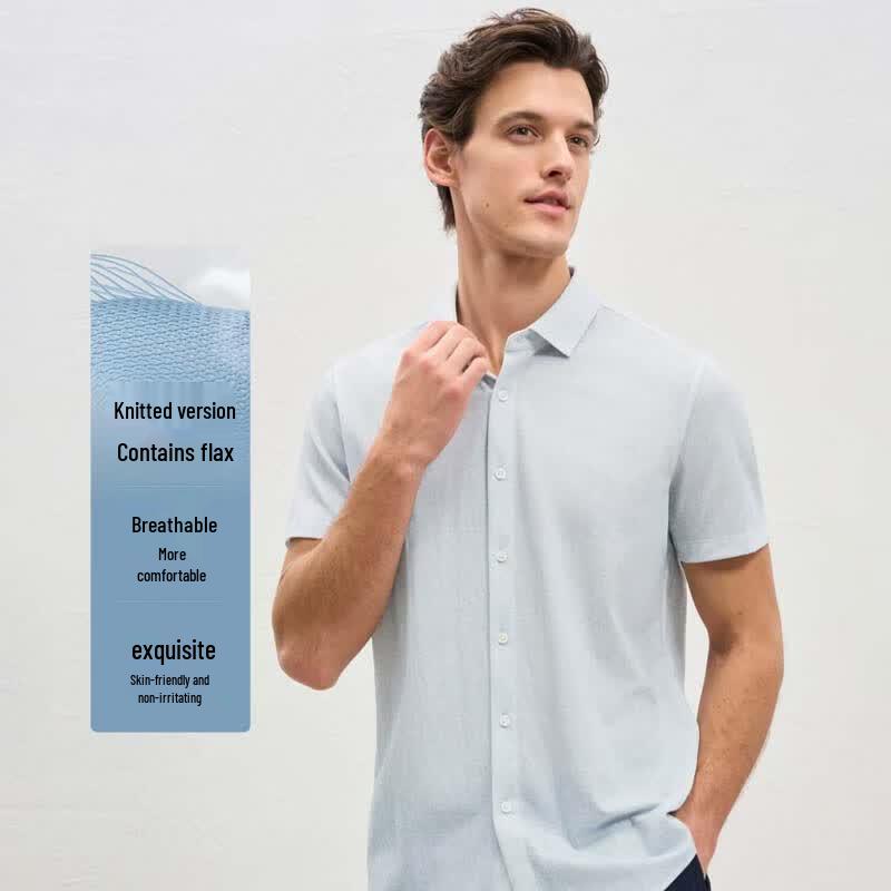 EMZ Men s Breathable Short Sleeve Knit Shirt XL