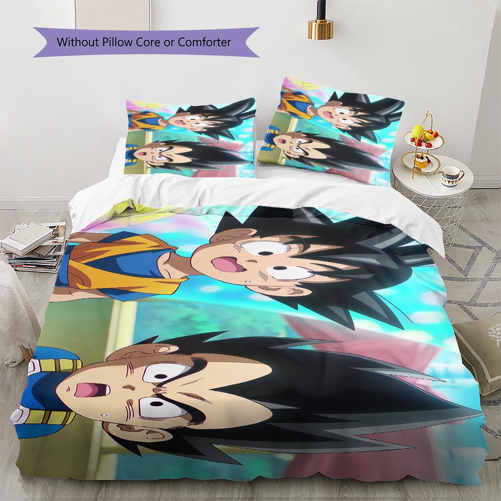 Broli Pattern Bedding,Quilt Set Quilt Cover Pillowcase Home Birthday Gift (1 * duvet cover + 2 * pillowcase, without core)