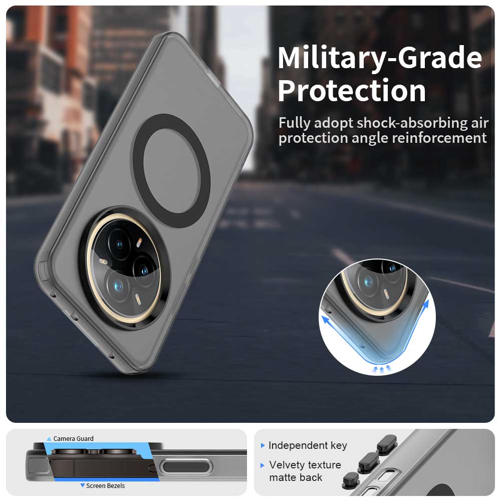 Magnetic Luxury Wireless Charge For Magsafe Case for OPPO Realme 14 Pro Plus Pro+ 5G Matte Translucent Candy Shockproof Cover